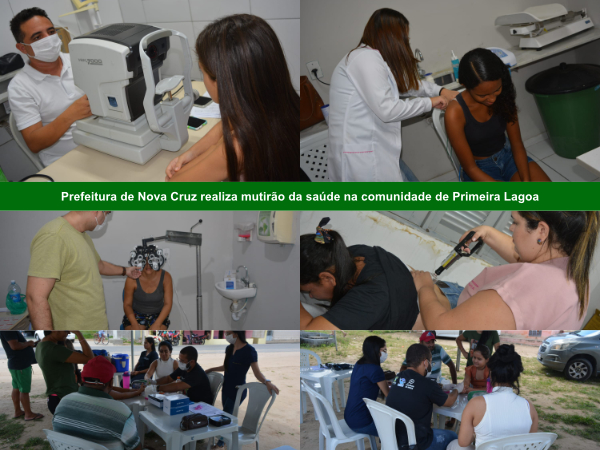 Prefeitura de Nova Cruz realiza mutirão da saúde na comunidade de Primeira Lagoa